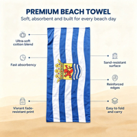 OEM Wholesale Custom High-quality 100% Cotton Eco-friendly Quick-drying Sand-proof Printed Beach Towel for Beach Bath Travel