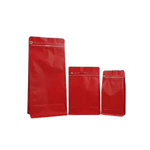 Bolsas de café de fondo plano, bolsa de café con válvula, 1/4LB, 1/2LB, 1lb, 2lb, 500g, 1000g, 1kg