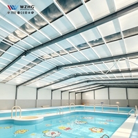 Estructura Metálica para Piscina Cubierta de Gran Envergadura, Parque Acuático, Arena Multideportiva, Recinto Metálico