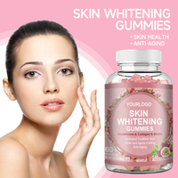 Gummies éclaircissantes pour la peau L-Glutathion & Collagène & Biotine Anti-âge Antioxydant Peau hydratée et éclatante pour estomper les taches