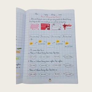 Cuaderno de Matemáticas Aplicadas con Encuadernación Perfecta, Libro de Práctica de Problemas de Texto Ilustrados, Manual de Entrenamiento con Papel Cuadriculado - Product Image 1