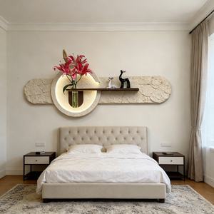 Pintura Moderna con Textura de Arenisca 3D, Decoración para la Entrada del Hogar, Nuevo Paisaje Abstracto, Arte de Pared LED para Sala de Estar, Personalizable - Product Image 3