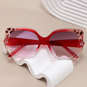 Gafas de Sol Estilo Ojo de Gato, Lentes Marrones, Montura Completa de PC, Protección Solar, Moda para Viajes y Conducción, Tendencias Individualistas - Product Image 2