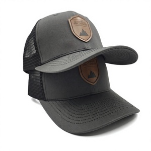 Minimalist Basic Richardson 112 Trucker Hat Custom Leather Patch Low MOQ Tactical Outdoor Fishing Hunting <b>Mesh</b> Snapback - Product Image 3