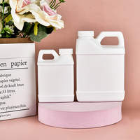 En Stock: Envase de Plástico Blanco para Alimentos, Botella Vacía de 1L, 2L, 3L, 5 Litros, Cubeta de Plástico con Asa