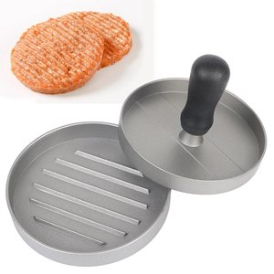 Household Food Mold <b>Kitchen</b> <b>Gadgets</b> Round Hamburger Mold BBQ Hamburger Meat Beef Pie Burger Meat Press Aluminum AlloyHousehold F - Product Image 1
