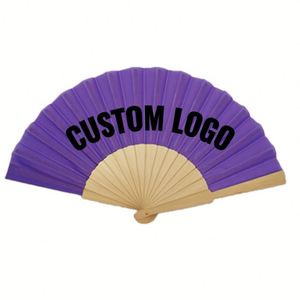 Custom Printed Handheld Fan Foldable <b>Portable</b> for Wedding Ceremony Bridal <b>Shower</b> Party Decor and Festival Use - Product Image 4