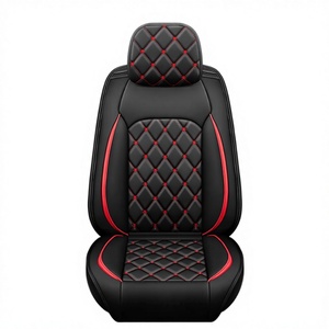 Funda de Asiento de Coche de Cuero, Transpirable, Multicolor, de Lujo, Universal, Bordada, para Todas las Estaciones - Product Image 4