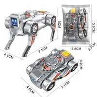 Spinner de Plástico Mecánico con Forma de Perro, Transformable, Antiestrés, para Niños de 7 a 14 Años