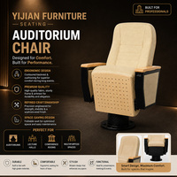 Sièges d'auditorium modernes directement de l'usine avec tablette d'écriture, chaise de théâtre électrique pliable, couleur personnalisée pour écoles et hôpitaux