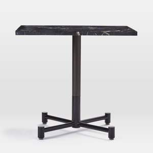 Base de table rectangulaire en marbre noir WEKIS Comfort Design Furniture <span class=keywords><strong>Cosson</strong></span>, base de table de bistrot Carla noir et laiton bicolore - Product Image 6