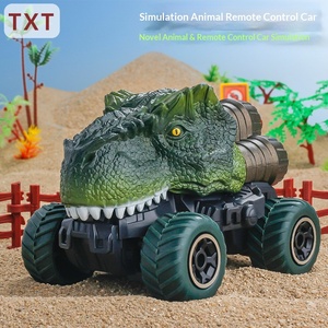 Camion jouet dinosaure Tyrannosaurus Rex - Véhicule tout-terrain télécommandé électrique 4 canaux pour cadeau d'enfant - Product Image 2
