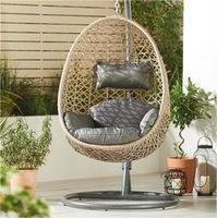Plus design pas cher prix support en métal grande capacité de chargement jardin extérieur patio balcon rotin bambou canne hamac balançoire chaise