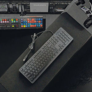 Russian English Arabic French Italian German Spain Portugal Denmark Thai Chocolate Wired <b>USB</b> <b>Keyboard</b> for Desktop - Product Image 2