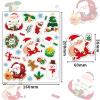 Autocollants en vinyle Joyeux Noël pour enfants, autocollants amusants pour les fêtes de Noël pour bouteilles d'eau, autocollants de Noël 2026 pour cadeaux