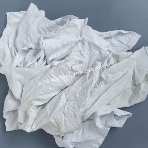 Trapos de Algodón Industriales para Limpieza, Trapos Blancos de Camiseta, Recortes de Trapos 100% Algodón para Limpieza Industrial - Product Image 1