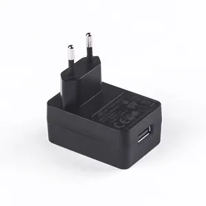 Adaptador de corriente de fuente de alimentación portátil montado en la pared de 12W con enchufe de EE. UU. UE Reino Unido AU JP KR CN