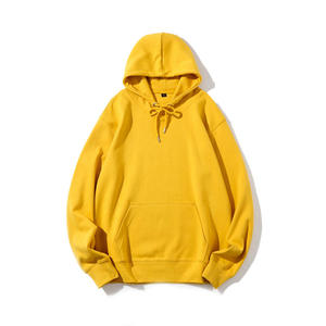 Sweat-shirt à capuche en molleton <span class=keywords><strong>jaune</strong></span> doux et respirant 80% coton / 20% polyester 300g pour un usage quotidien décontracté Aucun avis pour le moment - Product Image 1