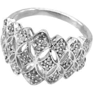แหวนเพชร Jewelspaark 0.40 กะรัต ทรงกลม สีขาวธรรมชาติ เงินแท้ 925 เครื่องประดับหมั้นสำหรับผู้หญิง ขนาดแหวน - Product Image 4