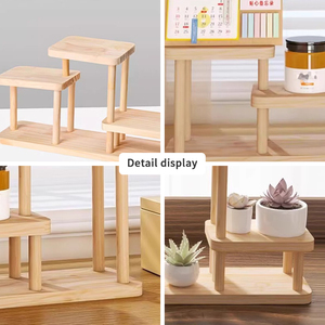 <span class=keywords><strong>3</strong></span>-delige houten keuken- en badkamerhoekplank, aanrechtblad organizer, kast, kruidenrek, opbergoplossing - Product Image 5