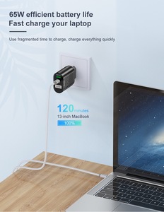 <span class=keywords><strong>Chargeur</strong></span> USB C 65W GaN <span class=keywords><strong>2</strong></span> ports, PD <span class=keywords><strong>Chargeur</strong></span> <span class=keywords><strong>rapide</strong></span> <span class=keywords><strong>Chargeur</strong></span> mural USB C multiport Adaptateur secteur pour MacBook Pro <span class=keywords><strong>Air</strong></span>, <span class=keywords><strong>iPad</strong></span>, iPhone - Product Image 5