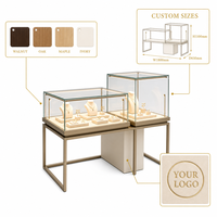 Vitrines à bijoux en acrylique avec combinaison de couleurs personnalisable pour salles d'exposition d'entreprises, bijouteries, boutiques de luxe