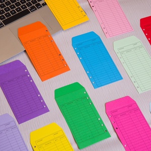 Sobres de Papel de Colores para Dinero, Bolsas de Almacenamiento de Efectivo para Salarios, <span class=keywords><strong>Facturas</strong></span>, Recibos, Presupuesto Familiar, Desafío de Ahorro de Dinero - Product Image 4