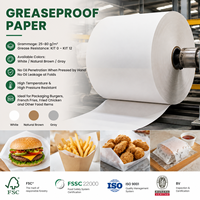 Papier de soie pour emballer les aliments, papier résistant à la graisse, papier pour hamburger, pain, pizza, charcuterie, papier d'emballage alimentaire biodégradable