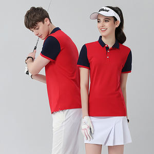 DOVEARK High-End Custom Made Stickerei Markenlogo 40 Garn 65% Baumwolle 35% Spandex Kontrast Zweifarbiges Unisex Herren Golf Polo Shirt - Product Image 4