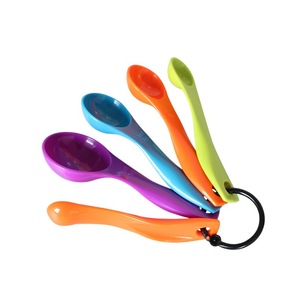 Color <b>Measuring</b> <b>Spoon</b> Set 5 Piece With Markings For Baking And Cooking Multifunctional Plastic <b>Spoons</b> - Product Image 5