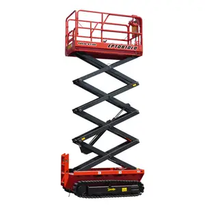 8-15m Custom Scissor Lift Rough Terrain Electric Tracked Driven Aerial Scissor Lift On Tracks