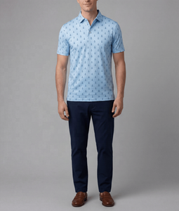 Polo de Golf de Alto Rendimiento para Hombre, Transpirable, que Absorbe la Humedad, con Diseño de Ancla, para Club y Campo de Golf - Product Image 4