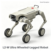 Robot chien quadrupède hybride L2-W Ultra Wheel-Leg avec moteur PLC, LiDAR, SLAM, navigation automatique, plateforme robotique open-source ROS et boîte de vitesses