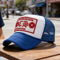 Gorra Trucker de 5 Paneles Bordada Plana con Espuma y Cuerda para Deportes y Béisbol del Fabricante
