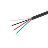 Câble audio 4 pôles TRRS mâle 3,5 mm avec fils nus et gaine PVC pour haut-parleurs, microphones et lecteurs DVD