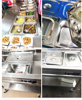 Équipement de cuisine de Restaurant électrique, avec salle d'eau, affichage des aliments chauds, pour les traiteurs