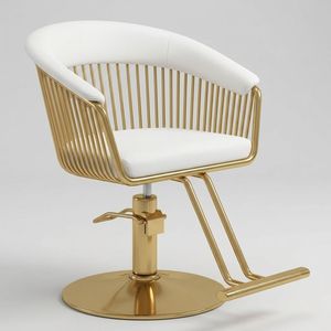 Silla de Barbero Giratoria de Alta Gama con Elevación Hidráulica, Tapizada en Cuero Sintético, para Peluquería y Salón de Belleza - Product Image 5