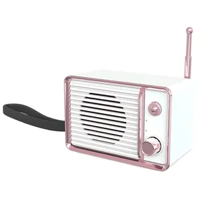 Retro Radio Bluetooth Loa Vintage Mini Loa Không Dây Bass Nặng 3D Stereo Surround HiFi Sound TV Bluetooth Loa