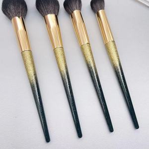 13 Piece Luxury Face Makeup <b>Brush</b> Set Wood Handle Synthetic Hair Aluminum Ferrule Smudge Fan Shaving <b>Brush</b> Cosmetic <b>Brushes</b> - Product Image 6