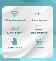 Producto en Tendencia 2025 con Gran Potencial, Ratón Bluetooth de 800 DPI con Logotipo de Marca, Ratón Bluetooth Súper Ligero Azul Profundo