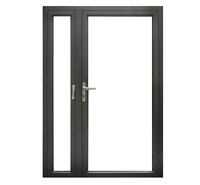 WANJIA — porte de patio français en aluminium, originale, double suspension irrégulière