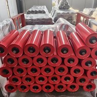 Rodillo Transportador de Caucho Resistente al Desgaste, Rodillo de Repuesto para Equipos de Cintas Transportadoras de Minería