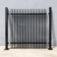 Clôture de sécurité en alliage d'aluminium à lames courbées 3D, design moderne, personnalisable, haute ventilation, intimité, écologique et durable
