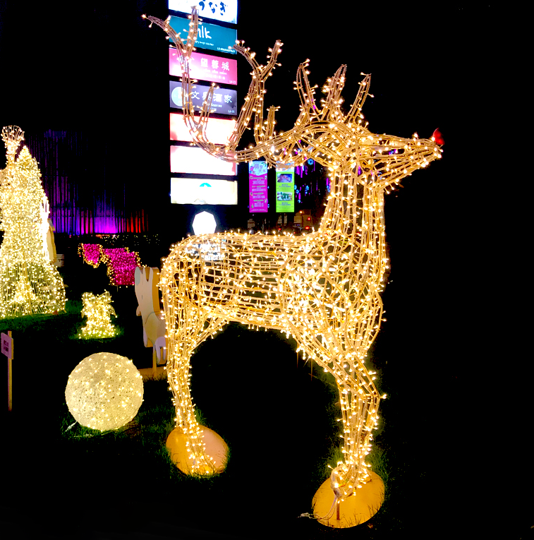 Christmas Luxury Decoration Park Christmas Reindeer Led Lights Christmas Decoration Outdoor Reindeer