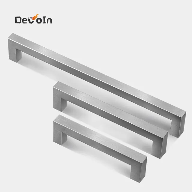 Stainless steel square kitchen handle polished stainless steel cabinet handles stainless steel cabinet kitchen hardware
