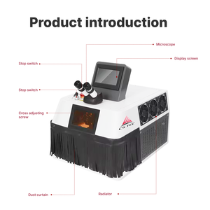 Machine de soudage au laser YAG <span class=keywords><strong>CS</strong></span> TEC 200W pour la fabrication de bijoux en or et en argent, traitement de précision des chaînes, soudeuse laser pour bijoux, best-seller - Product Image 4