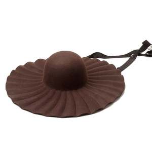 Sombrero de Fieltro Rojo X1231 de Ala Ancha con Pliegues, Transpirable, para Adultos, Casual, para Exteriores, para Todas las Estaciones - Product Image 3