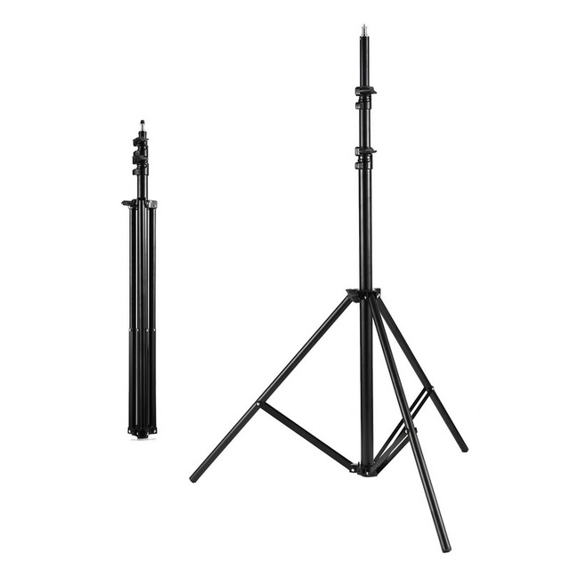 Wholesale Heavy Duty Photography Light Stand Metal Tripod Max. 280cm/110in Height with 1/4 Inch Screw