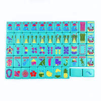 Ensemble de Mahjong Hawaïen Américain Moderne de Luxe, Pliable, Durable, Tuiles Écologiques pour les Voyages et les Réunions Familiales