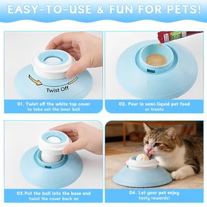 ZMaker Yeni Kaygı Giderici Yavaş Besleyici Köpek Yalama Topu Sıvı Mama İçin Kaymaz Yalama Kabı Zenginleştirici Oyuncaklar - Product Image 2